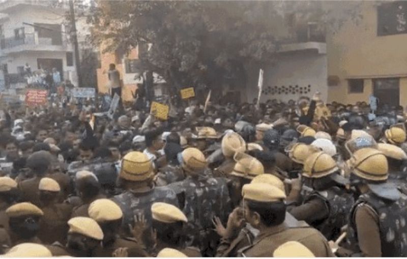 demonstration of employees over OPS