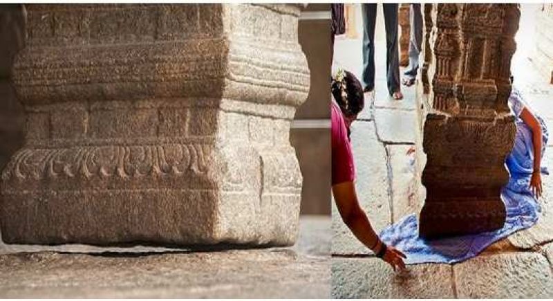 Andhra Pradesh, LePakshi, hanging pillar