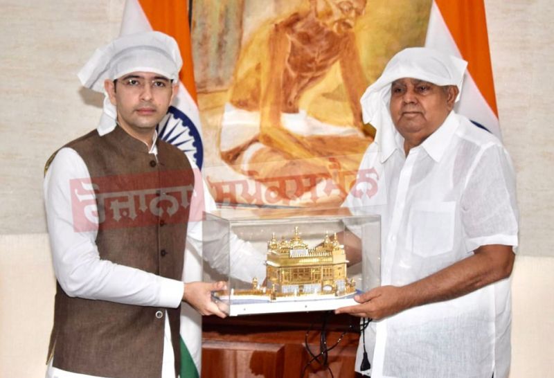 Raghav Chadha and Jagdeep Dhankhar