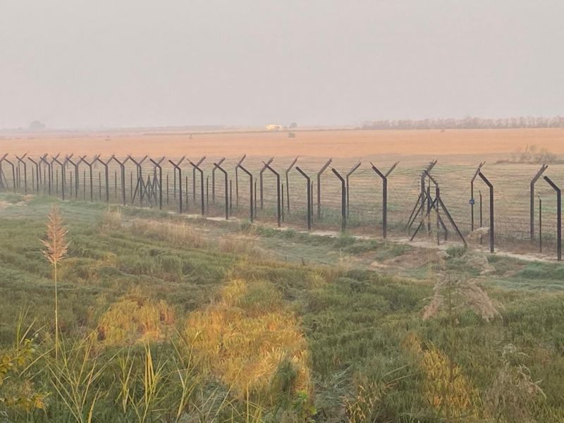 Drone at village metla