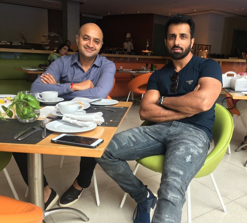 Sonu sood and Karan Gilhotra