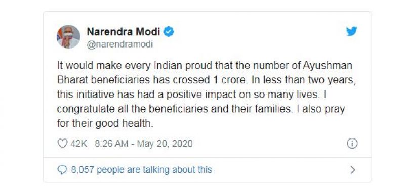 PM Narendra Modi Tweet