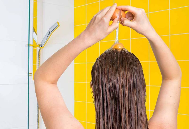 Egg works as a conditioner for hair