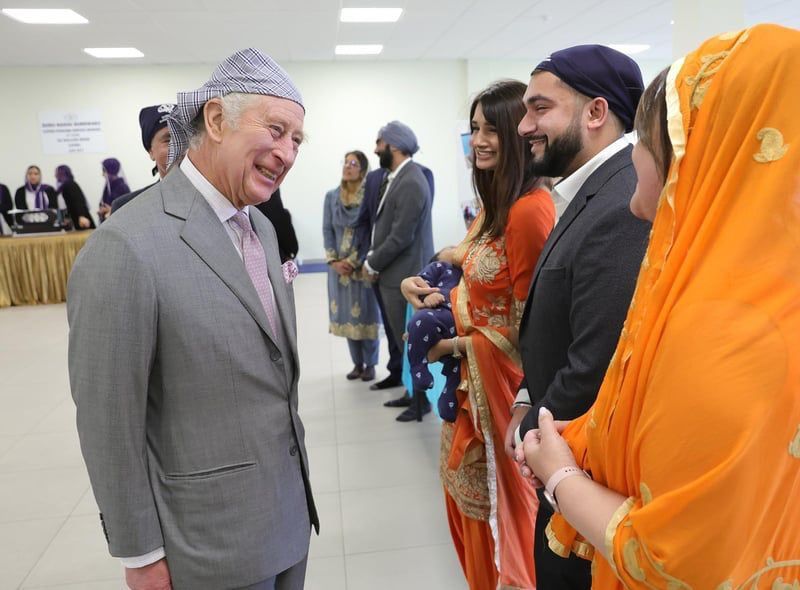 King Charles Still during Gurdwara sahib Visit 