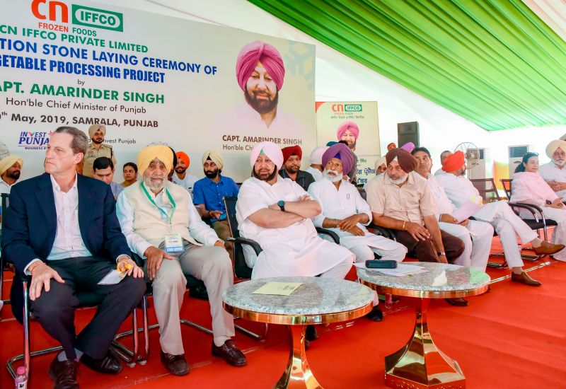 Veg processing plant foundation stone pic-1