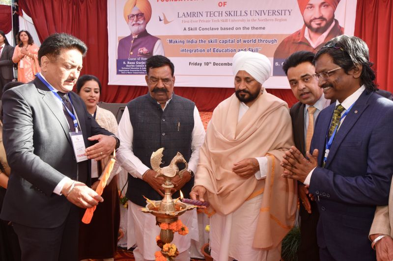 Channi lays foundation stone of Lamrin Tech Skills University at Railmajra