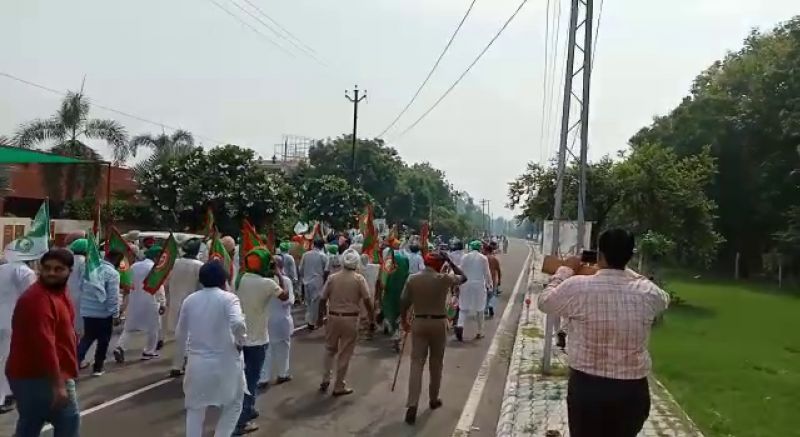 Farmers protests outside MLAs Houses