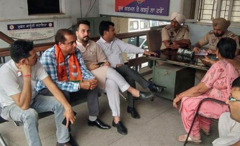 Punjab Police detained BJP workers from Mohali for distributing sweets