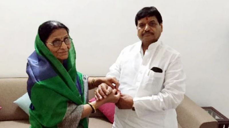 Shivpal Yadav and his sister