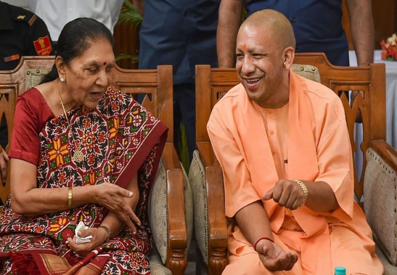 Yogi Adityanath and Anandiben Patel