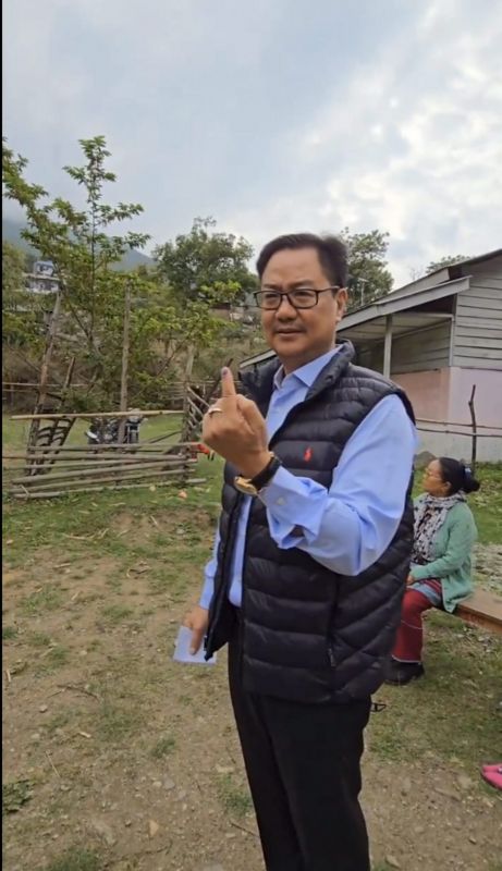 Kiren Rijiju votes