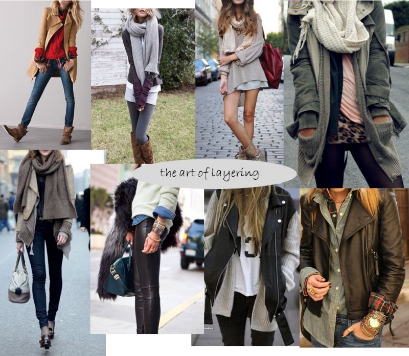Layering of clothes