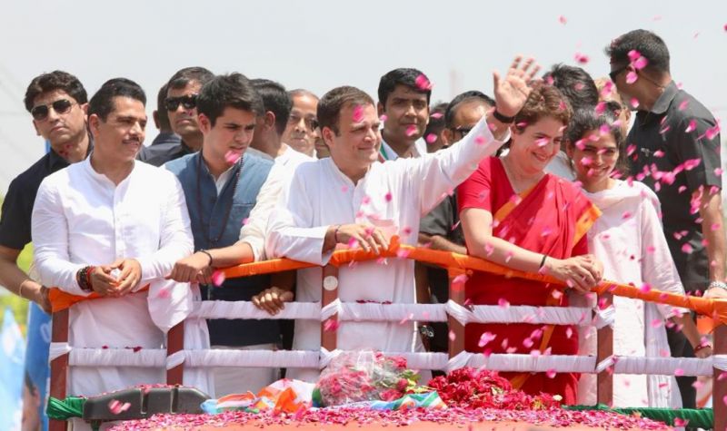 Rahul Gandhi road show in Amethi
