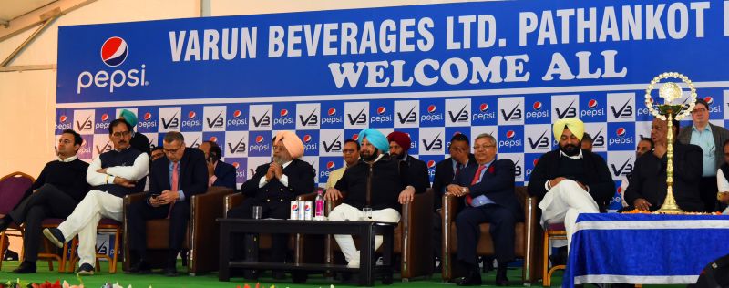 CM inagurates Pepsico franchisee Varun beverages greenfield facility-1