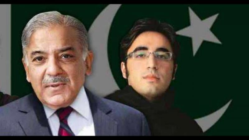 Shehbaz Sharif and PPP chairman Bilawal Bhutto-Zardari
