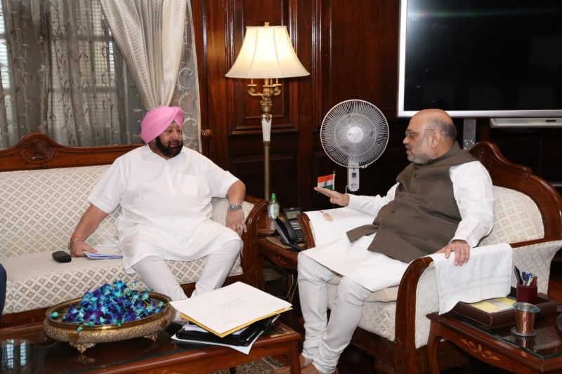 Captain Amarinder Singh meets Amit Shah