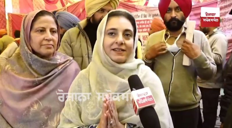 Capt Kanwaljit Singh's daughter at farmers protest 