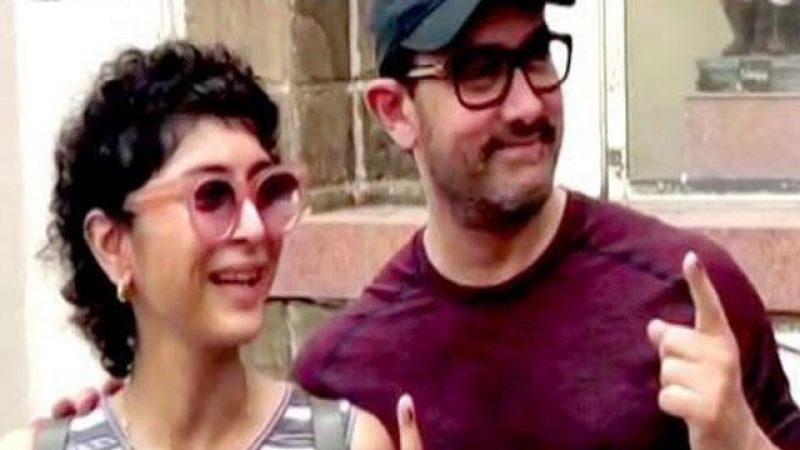 Aamir Khan with his wife