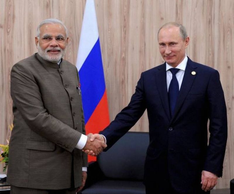Prime Minister Narendra Modi and Russian President Vladimir Putin