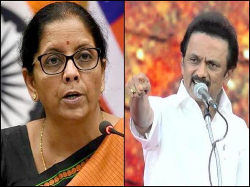Defence Minister Nirmala Sitaraman and MK Stalin