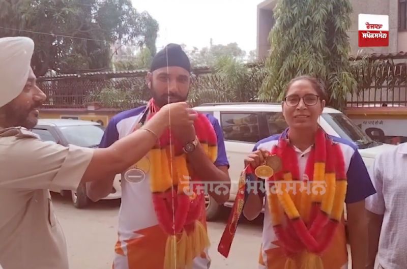 ASI Jaspinder Singh and Constable Sarabjit Kaur won gold medals