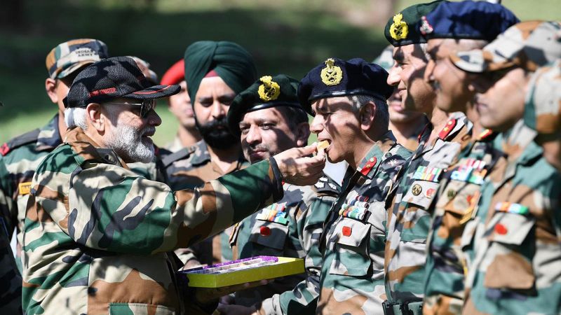 PM Modi continues Diwali tradition with forces