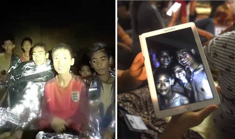 Football Team in Cave