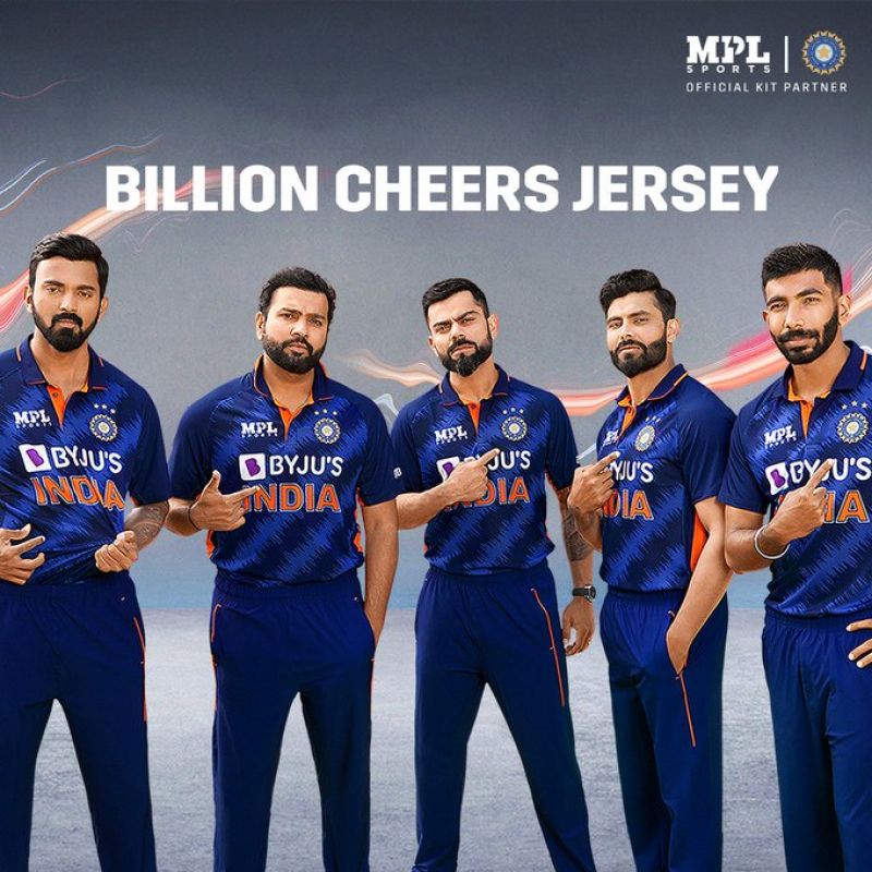 Indian cricket team gets new jersey