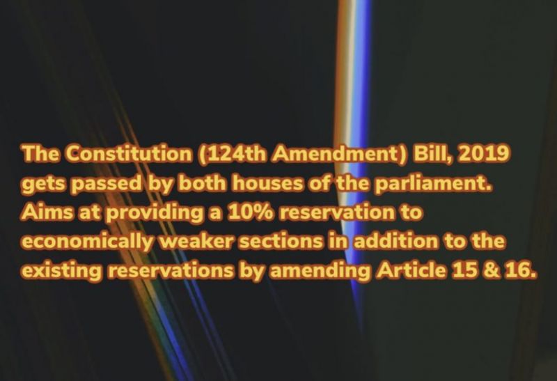 The Constitution 124th Amendment Bill