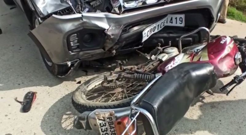  Two killed in car-motorcycle collision