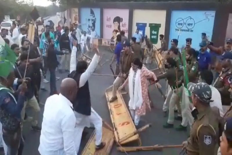 Congress protest against Kangana Ranaut