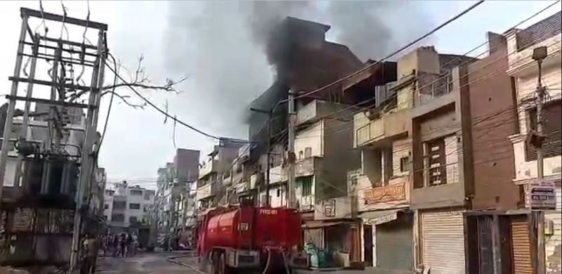 Plastic warehouse catches fire in Ludhiana