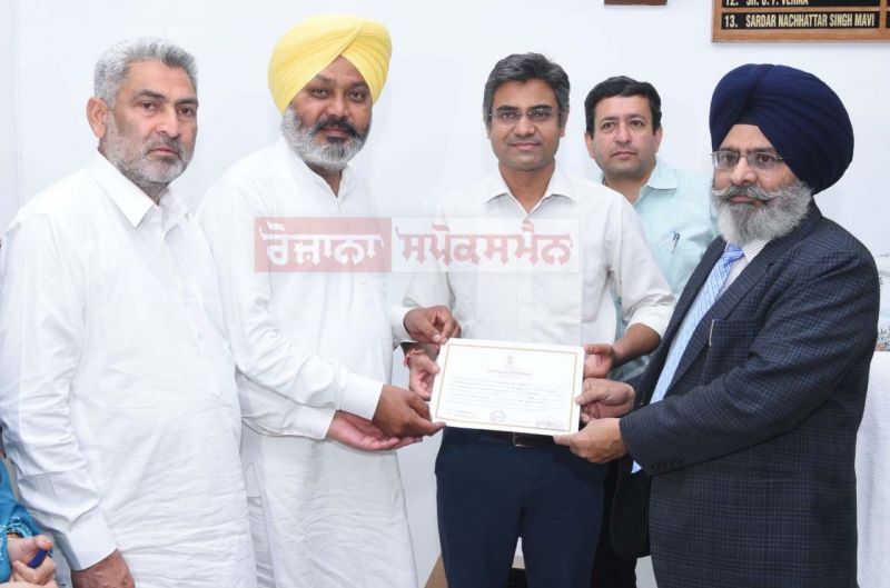 Certificates handed over to Rajya Sabha candidates from Punjab
