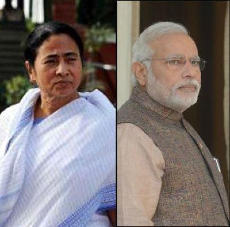 Mamata  Banerjee and Modi 
