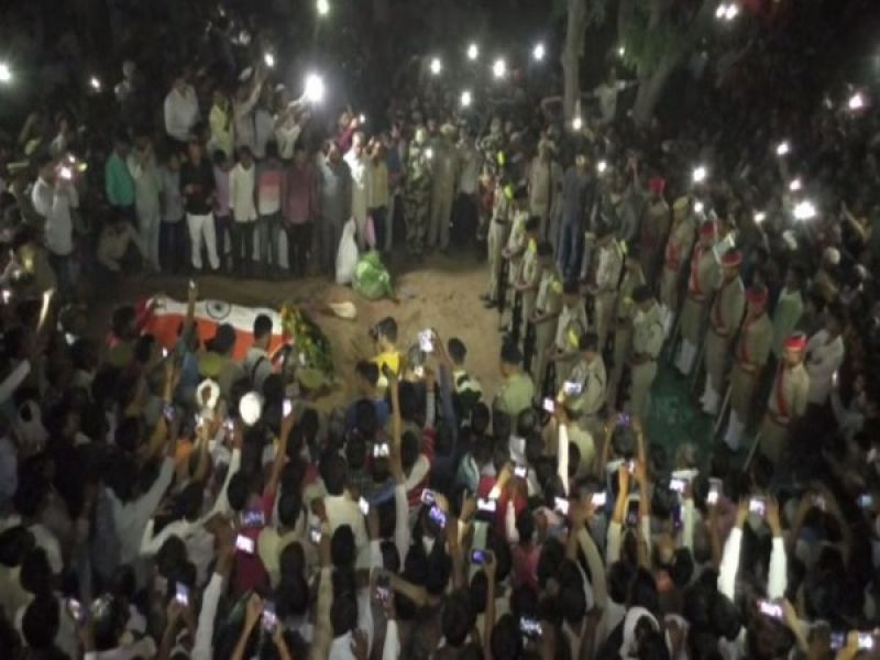 BSF soldier cremated was-cremated in mobile light