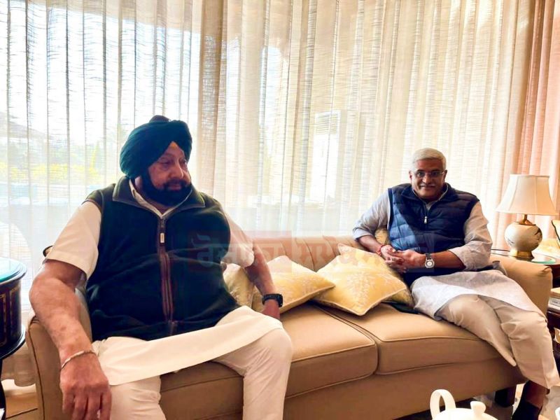 Captain Amarinder Singh Meeting With Union Minister Gajendra Shekhawat