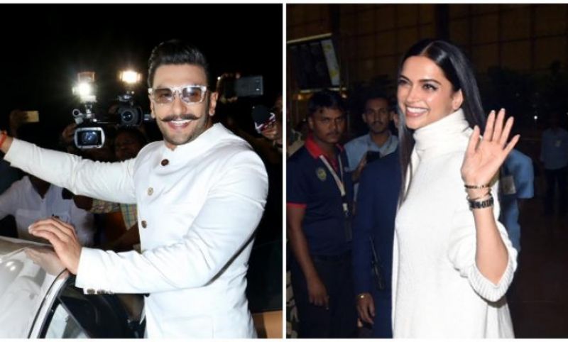 Ranveer And Deepika Airport Picture