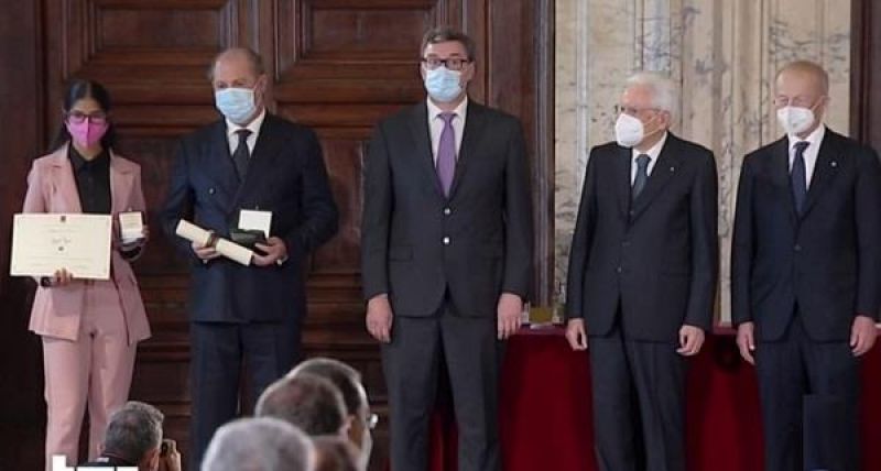 Italian president honors farmer's daughter