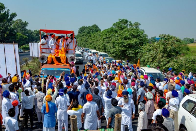 Shiromani Akali Dal Protest Agaginst Farmer Ordinance