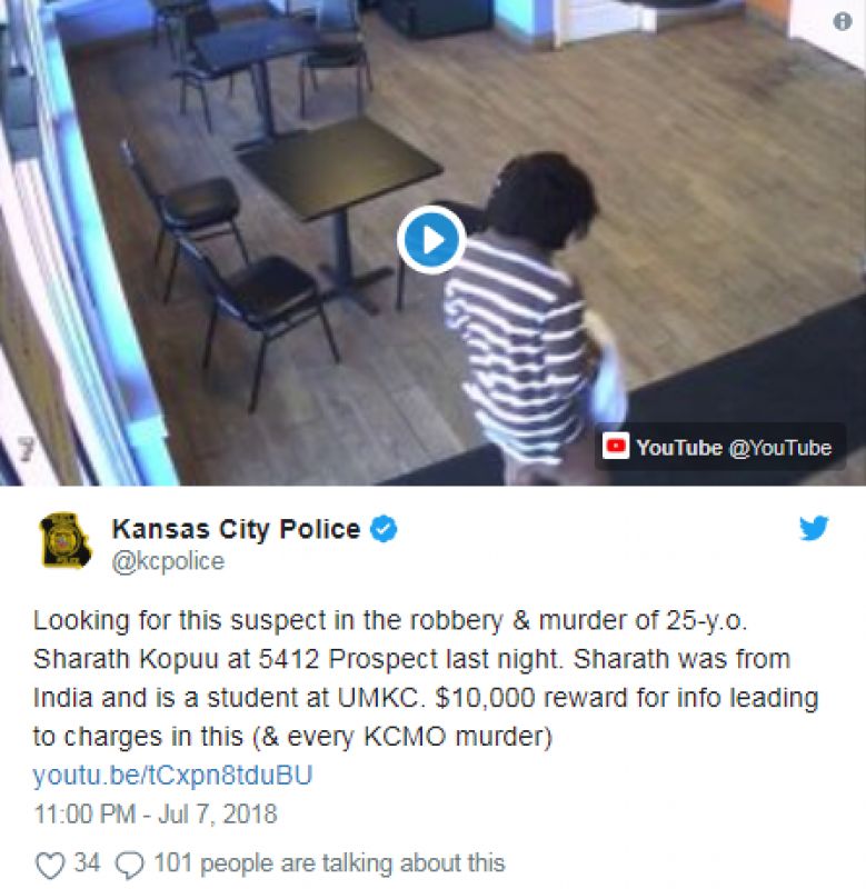 Indian Student Killed in Kansas 