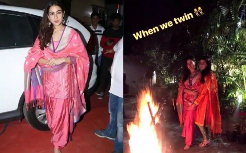 Sara Ali Khan Celebrate Lohri 