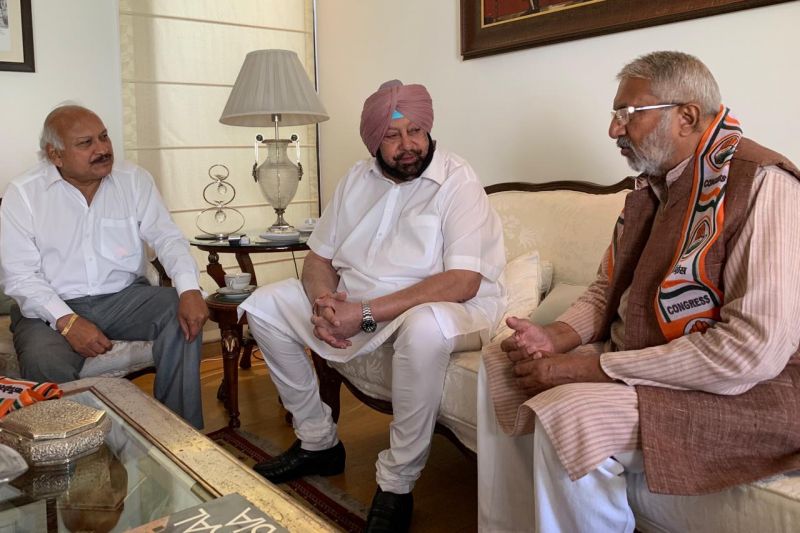 Captain Amarinder Singh, Vijay Sathi and Brahm Mohindra