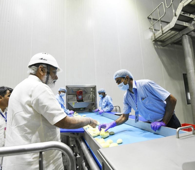 PM Modi inaugurates new dairy complex, potato processing plant in Gujara