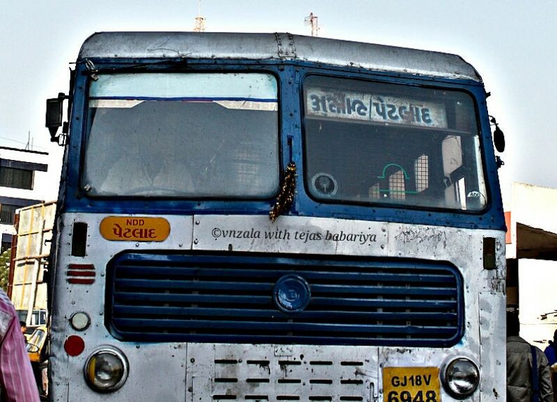 Old buses in Gujarat