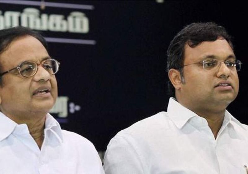 P Chidambaram and Karti Chidambaram