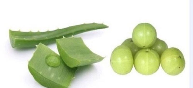 Aloevera and Amla 