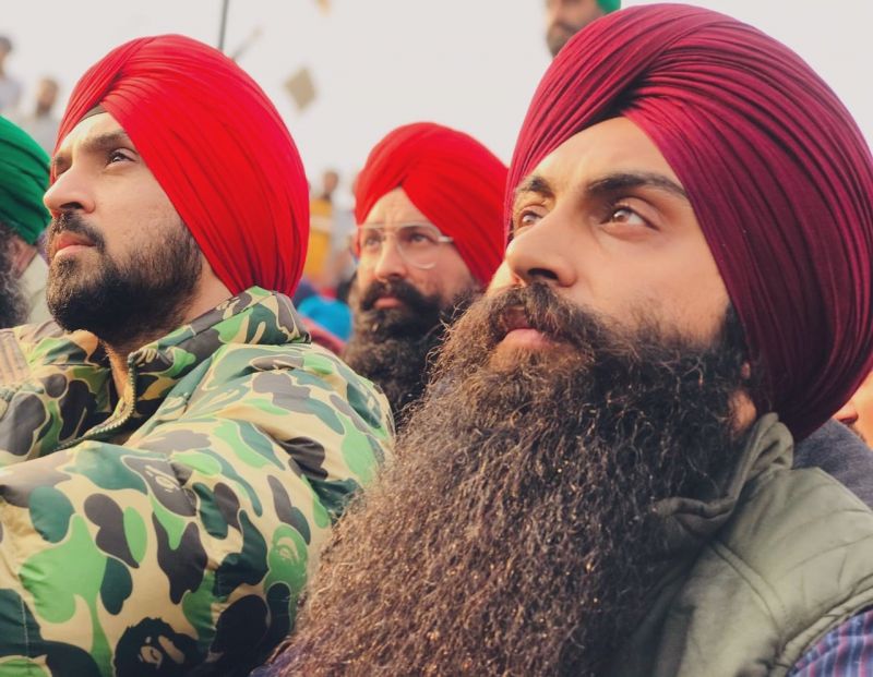 Diljit Dosanjh and Bir Singh