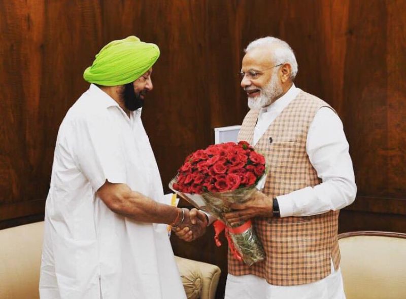 Captain meet Modi