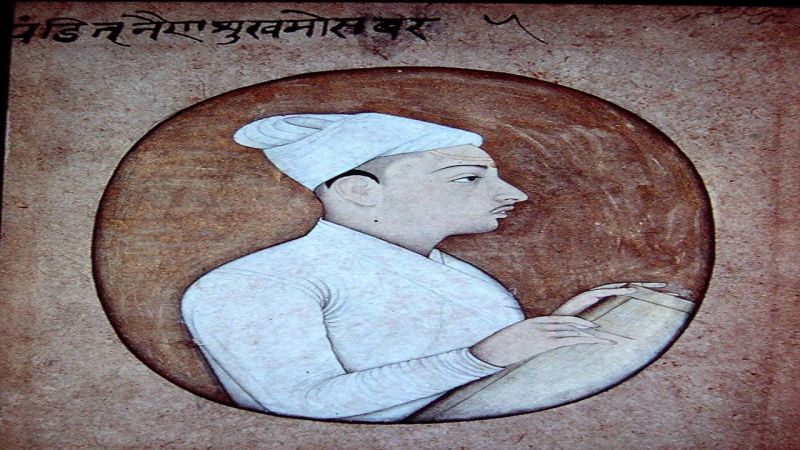 Self-portrait by Nainsukh of Guler