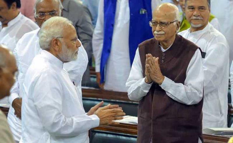 Narendra Modi and LK Advani